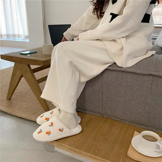 棉拖鞋女秋冬季新款ins潮可爱少女心室内家用保暖毛绒软底月子鞋 商品图4