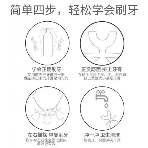 【护牙神器】开优米kiuimi儿童u型牙刷手动宝宝1岁半2-3-4-6岁以上u形硅胶软毛刷牙卡通牙刷 商品图6