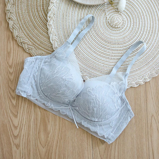 TG-TG02S135春夏新款真丝文胸无钢圈薄款 微调整桑蚕丝内衣蕾丝 商品图7