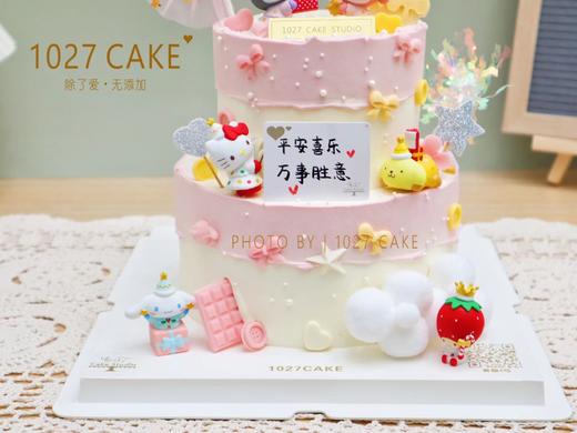1027CAKE | 粉色系双层 三丽鸥 库洛米 玉桂狗 HelloKitty 商品图3