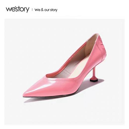 westory2020春季新品时髦女王尖头高跟鞋女W20AE51851 商品图0