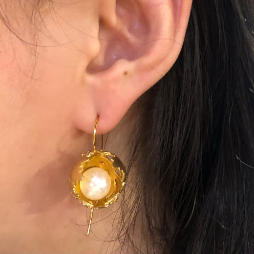 北京仓｜Bruno da Rohca-Life Floral-Gold Floral 耳环［葡萄牙 设计师］ 商品图3