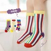 【3双装 精致提花设计 柔软亲肤】毛圈加厚儿童袜子秋冬新款卡通男女童保暖中筒袜韩版彩虹儿童潮袜 商品缩略图2