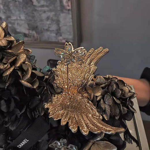 【黑金真爱永恒】黑色独角兽永生花【带礼盒包装】 商品图4