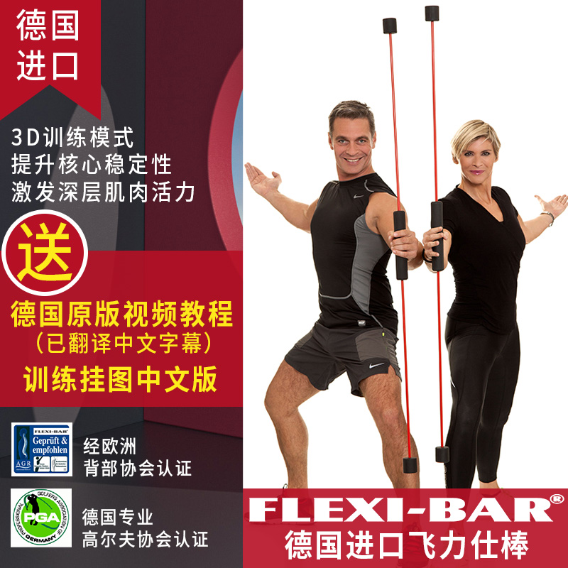进口德国flexi-bar振动杆弹力棒 多功能震颤健身飞力仕棒