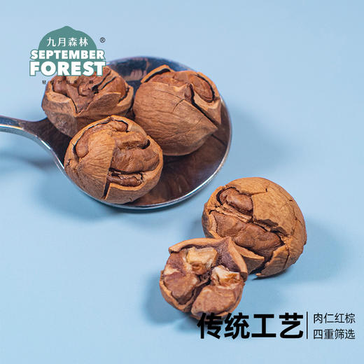 九月森林手剥核桃山核桃杭州临安2021年新货孕妇500g坚果零食 商品图4