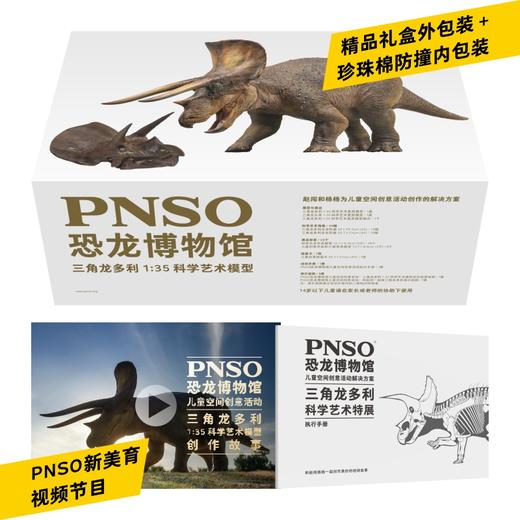 PNSO新版三角龙多利附三角龙头骨恐龙博物馆1比35科学艺术模型 商品图4