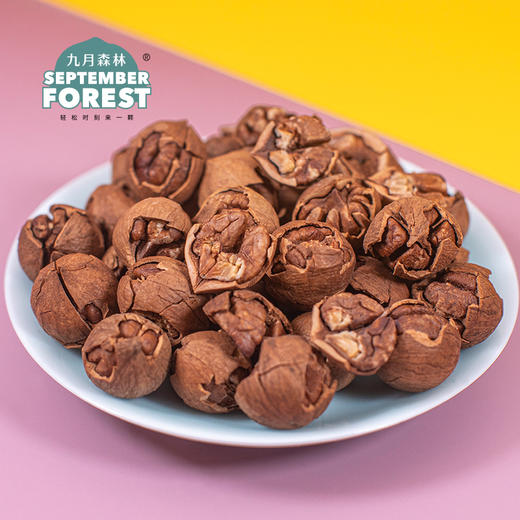 九月森林手剥核桃山核桃杭州临安2021年新货孕妇500g坚果零食 商品图3