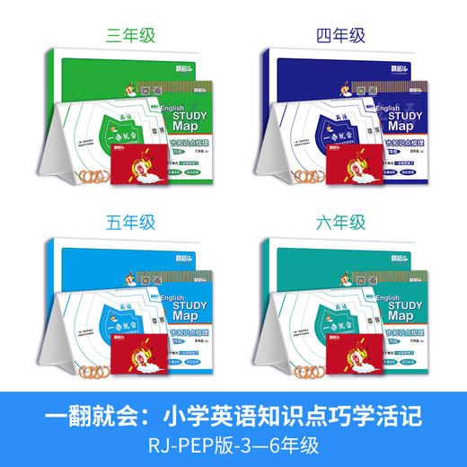 一翻就会：小学语文+人教版小学英语 知识点巧学活记（日历+思维导图） 商品图8