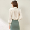 气质通勤，别致荷叶边翻领幸运钻扣衬衫WLZD-2127403 商品缩略图2