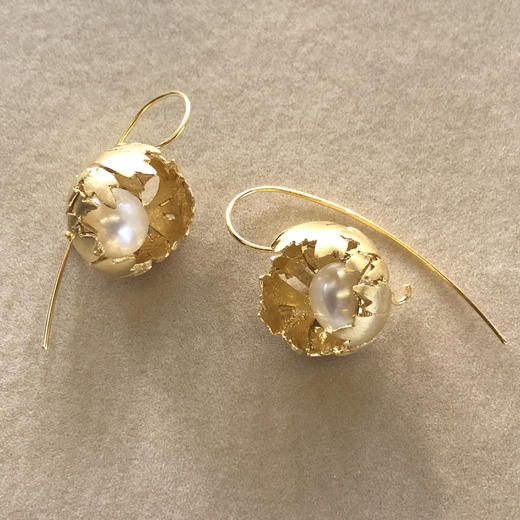 北京仓｜Bruno da Rohca-Life Floral-Gold Floral 耳环［葡萄牙 设计师］ 商品图4