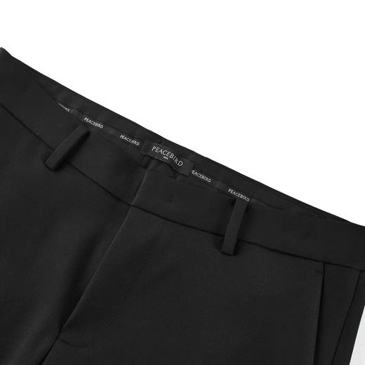 太平鸟男装2021年冬季新款黑色商务休闲裤B1GBB4451 商品图2