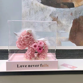 【粉色真爱永恒】粉色独角兽永生花【带礼盒包装】