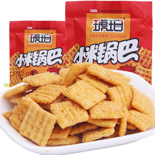「儿时味道！20包」琥珀小米锅巴22g*20袋麻辣/牛肉味零食小吃米饼休闲膨化食品 商品图3