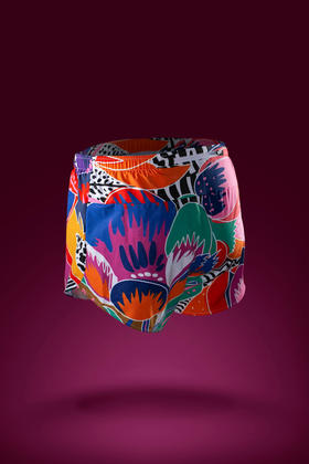 严素跑步运动短裤,女款，郁金香,彩色,带内衬,轻量,速干,透气,附袋