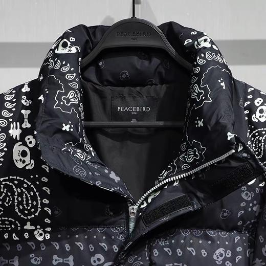 太平鸟男装2021冬新款时尚短款羽绒服B2ACB4375 商品图2