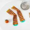 【3双装 潮童穿搭单品】儿童袜子秋冬新款条纹小腿袜 韩版男女童时尚堆堆袜潮袜中筒袜 商品缩略图7