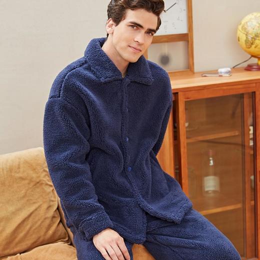 3楼 美标男士双面舒棉绒家居服55138 商品图0
