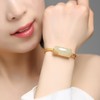 平安无事牌手镯银古法金镯子女碧玉开口宫廷手饰品 商品缩略图0