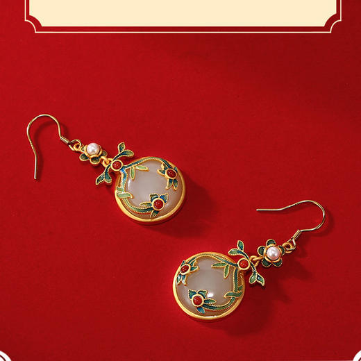 古法传承工艺复古典雅气质耳环女个性耳钉民族风大气休闲耳饰品 商品图4