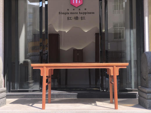 红桥红  家具严选  缅甸花梨（大果紫檀）【198瓜棱腿刀牙 画案】独板 商品图1