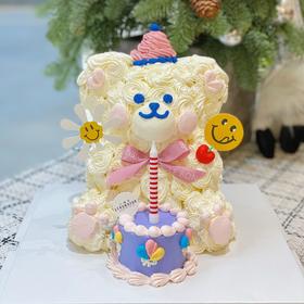 立体小熊 · 奶油蛋糕（送货仅支持打车）