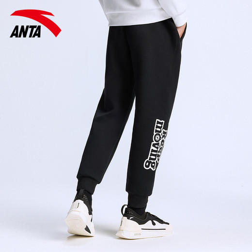 安踏运动长裤男裤2021冬季新款休闲针织裤子152218313 商品图1