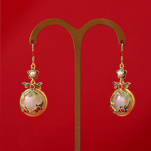 古法传承工艺复古典雅气质耳环女个性耳钉民族风大气休闲耳饰品 商品图5