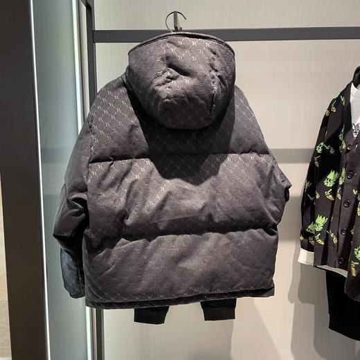 B1ACB4314鸟家男装2021冬季新款黑色百搭时尚宽松连帽保暖羽绒服 商品图1