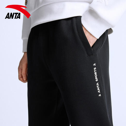 安踏运动长裤男裤2021冬季新款休闲针织裤子152218313 商品图2