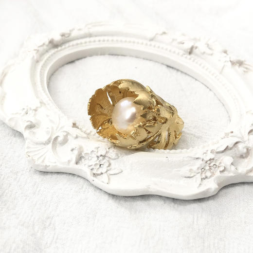 北京仓｜Bruno da Rohca-Life Floral-Gold Floral 戒指［葡萄牙设计师］ 商品图0