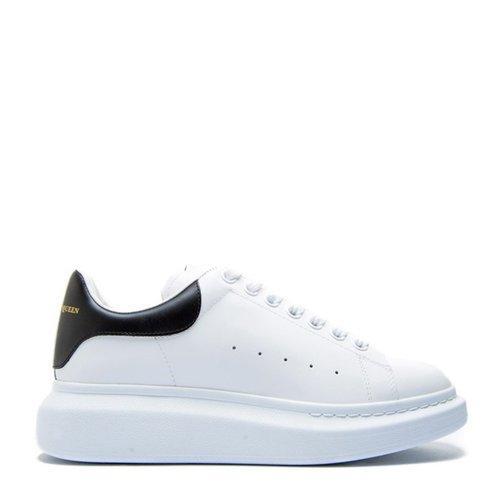 ALEXANDER MCQUEEN 明星同款男士经典白色牛皮黑尾阔型厚底休闲鞋运动鞋小白鞋低帮板鞋男鞋553680-WHGP5-9061 商品图0