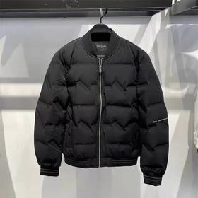 太平鸟男装棒球领羽绒服短款飞行员外套潮BYACB4301