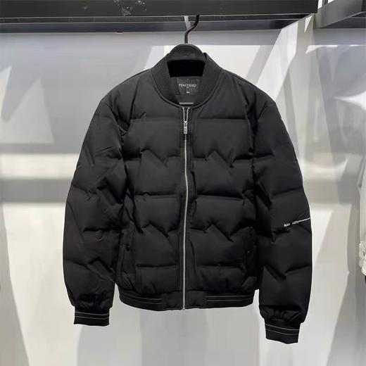 太平鸟男装棒球领羽绒服短款飞行员外套潮BYACB4301 商品图0