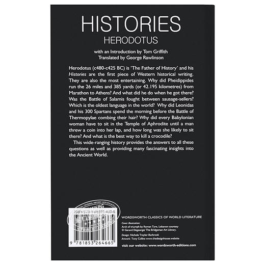 【中商原版】Wordsworth :Histories 英文原版 历史学家 Herodotus希罗多德 商品图1