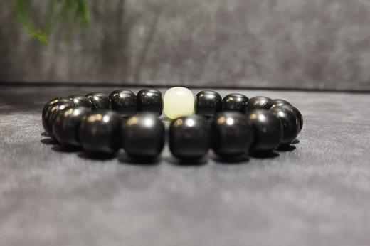 【御珠宫坊】和田玉黑青手串 商品图1