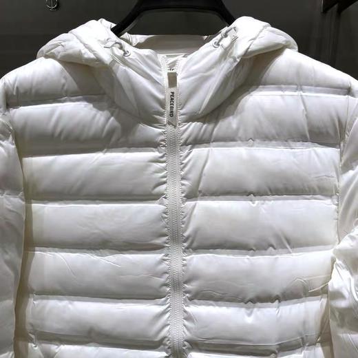 BYACB4103太平鸟男装2021冬装新款白色休闲连帽白鸭绒轻薄羽绒服 商品图1