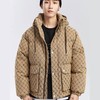 B1ACB4315太平鸟男装羽绒服2021冬季新款休闲宽松连帽外套格纹潮 商品缩略图0