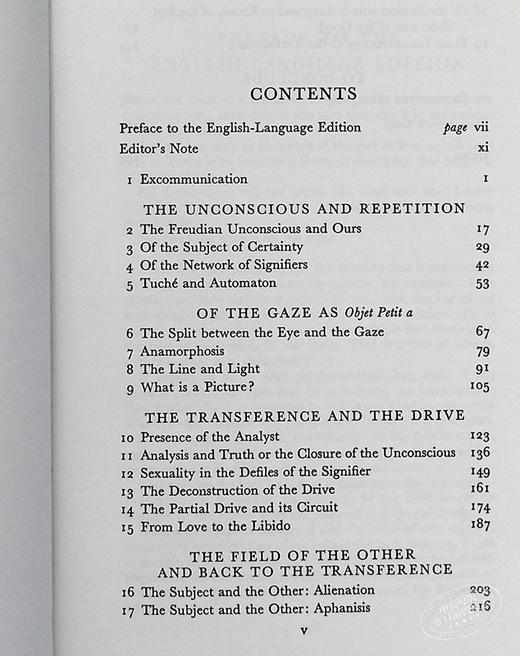 【中商原版】心理学的四个基本概念 英文原版 The Seminar of Jacques Lacan 商品图4