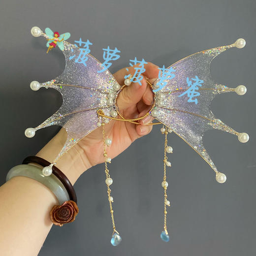 鲛人耳西施游龙清影cos耳环美人鱼精灵发饰山海经龙母头饰cos道具 商品图8