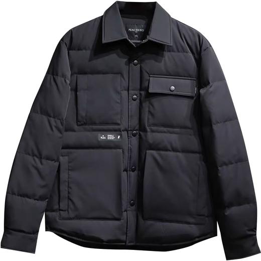 太平鸟男装2021冬正品新款翻领保暖羽绒服外套BYACB4205 商品图0