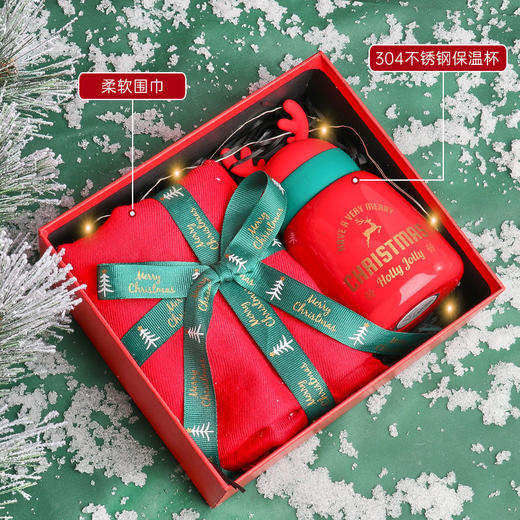 「圣诞节礼物」男女生送女友闺蜜生日礼品ins风礼盒装礼物围巾水晶球 商品图1