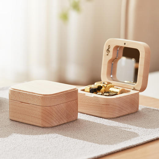 初心| 木质音乐盒黑胡桃木枫木 商品图4