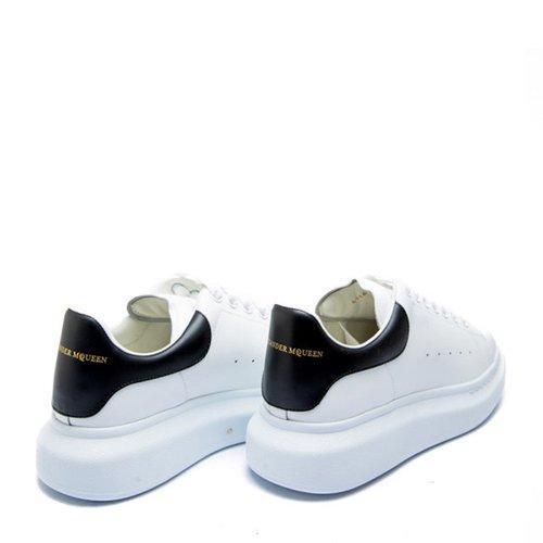 ALEXANDER MCQUEEN 明星同款男士经典白色牛皮黑尾阔型厚底休闲鞋运动鞋小白鞋低帮板鞋男鞋553680-WHGP5-9061 商品图2