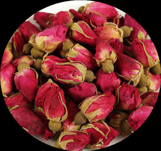 「清香四溢」山东平阴玫瑰花茶玫瑰干花蕾瓶装50g茶饮 商品图2