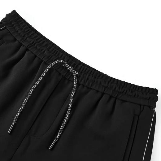 太平鸟男装 冬季黑色刺绣时尚卫裤潮休闲裤B1GHB4329 商品图2