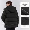 太平鸟男装 冬季外套男黑色连帽羽绒服男BYACB4305 商品缩略图1