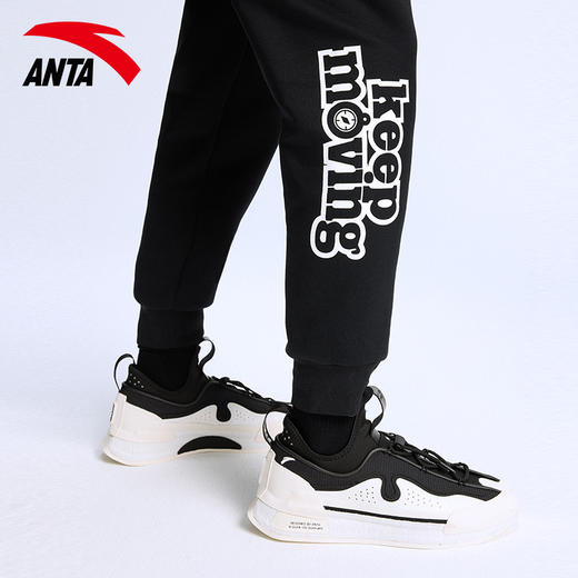 安踏运动长裤男裤2021冬季新款休闲针织裤子152218313 商品图3