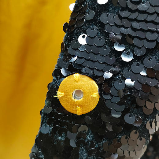 丁摩 时髦复古改良新中式亮片马甲上衣女撞色盘扣唐装背心Q121199 商品图3