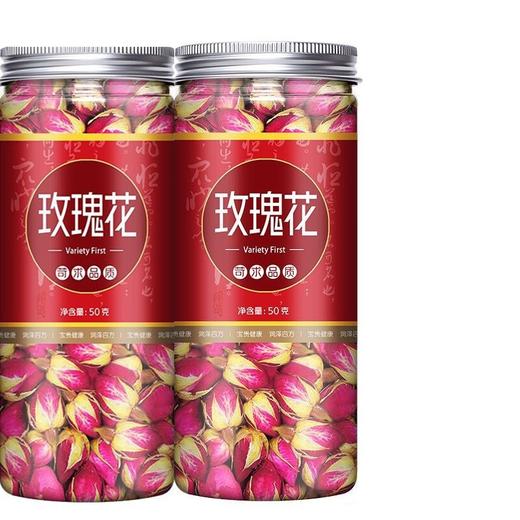 「清香四溢」山东平阴玫瑰花茶玫瑰干花蕾瓶装50g茶饮 商品图5
